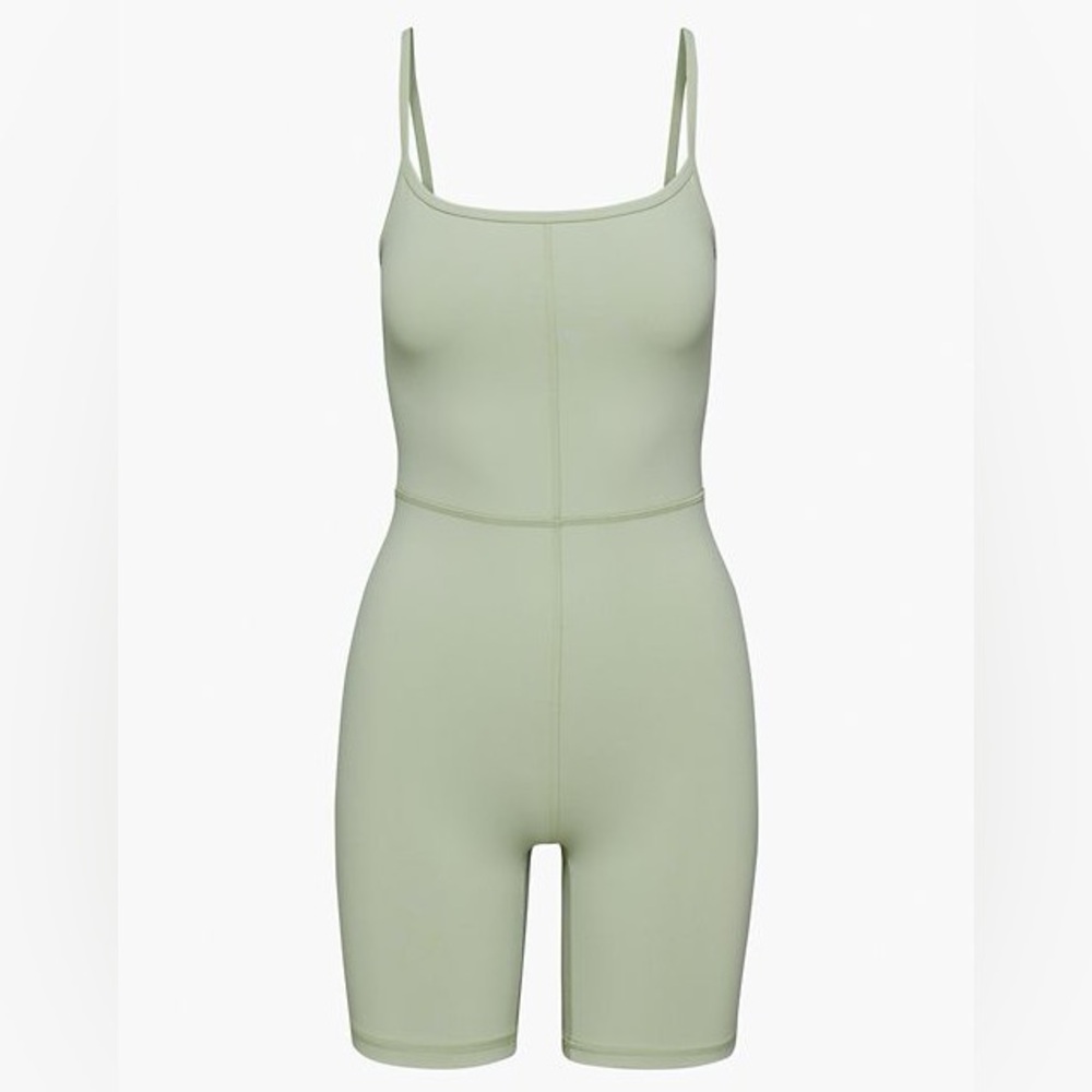 Aritzia Light Sage Green Slim-Fit Jumpsuit Romper